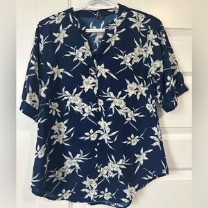 Floral Navy Women's Top